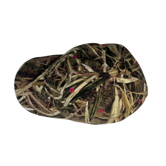 Signatures Camo Baseball Cap Womens Adjustable Strap Back Green Pink Hunting - Picture 3 of 7